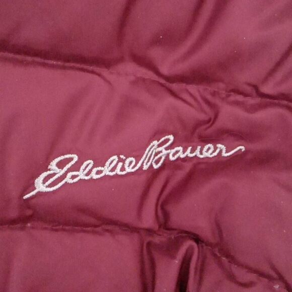 Eddie Bauer Womens Quilted Winter Jacket Maroon 2XL - Picture 3 of 5